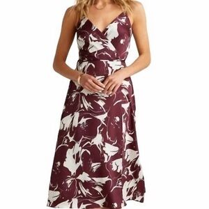 NWT Anthropologie Bailey 44 Andi Midi Wrap Dress in Fig